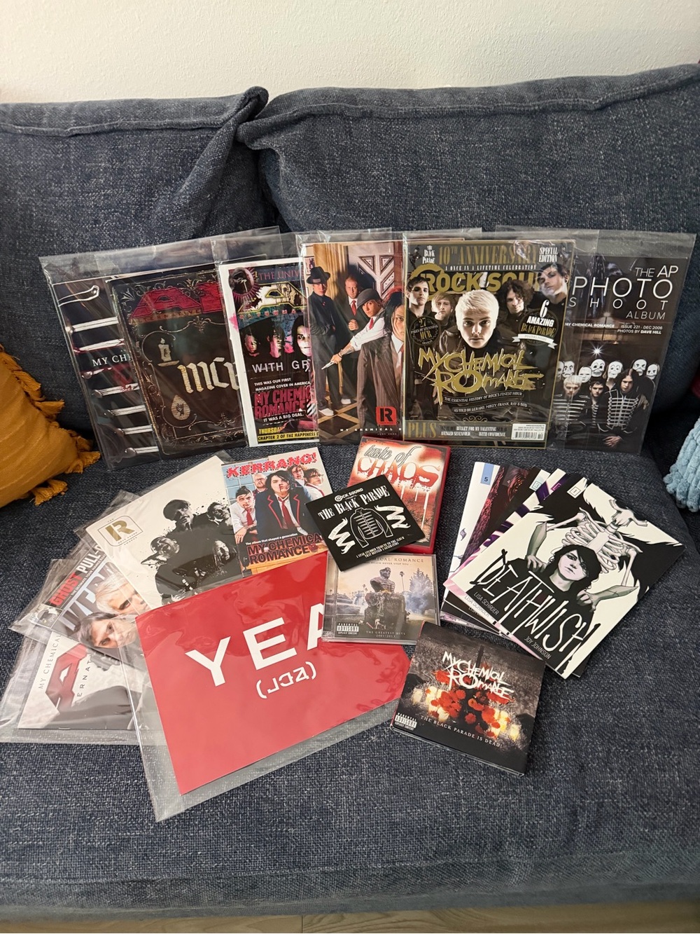 My Chemical Romance Memorabilia Bundle - Magazines, CDs, Comic & Prints